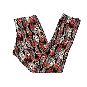 Feather Print Leggings